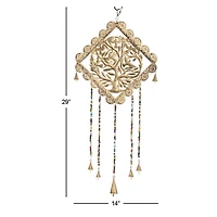 29" Gold Metal Tree Eclectic Windchime