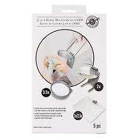 6 Pack: 3-in-1 Hobby Magnifier with LED by ArtMinds™