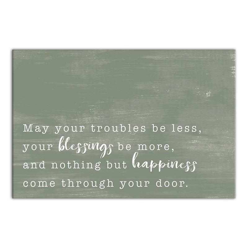 Troubles Be Less 30" x 20" Canvas Wall Art