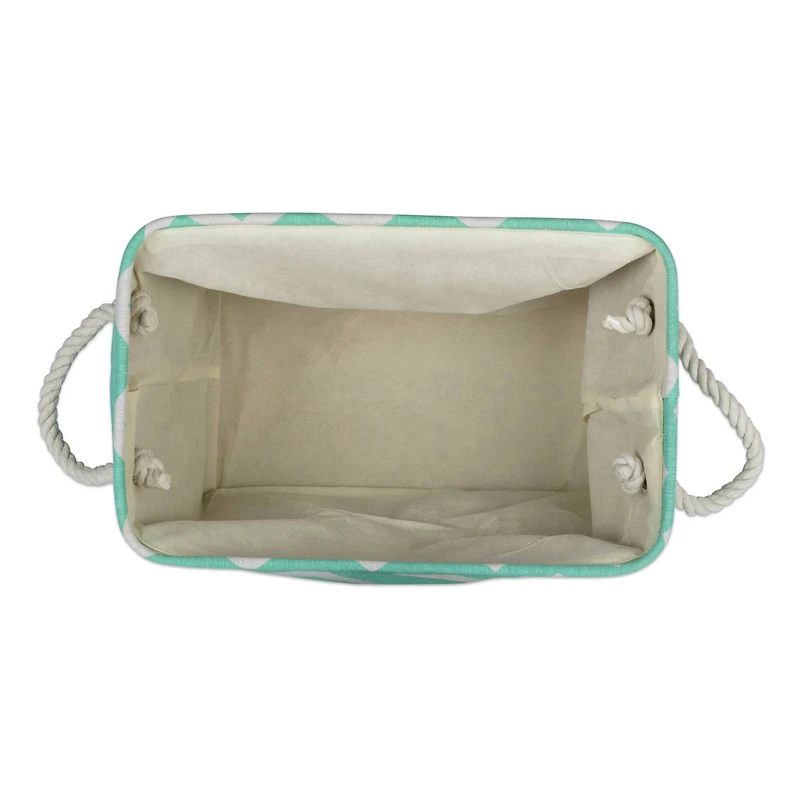 Large Polyester Chevron Rectangle Bin