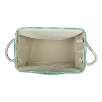 Large Polyester Chevron Rectangle Bin