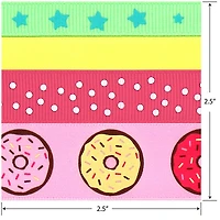 Gwen Studios Donuts Printed Ribbon Pack