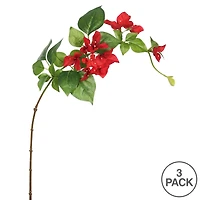 Red Bougainvillea Stem, 3ct.