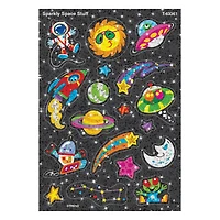 Trend Enterprises® Sparkly Space Stuff Sparkle STICKERS®, 6 Packs of 36