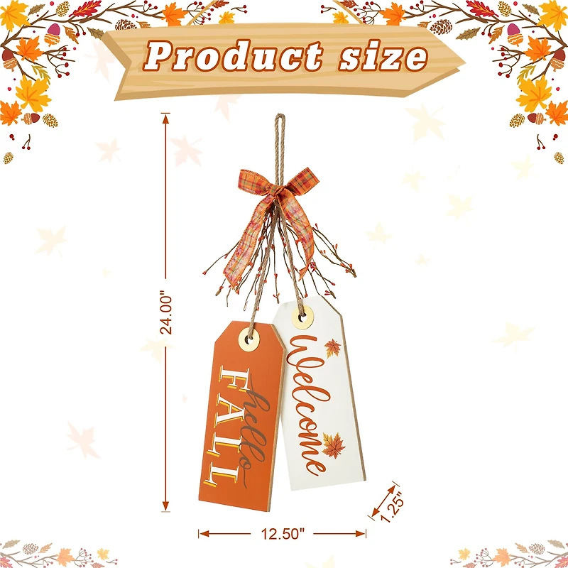 Glitzhome® 24" Fall Wooden Door Hanger