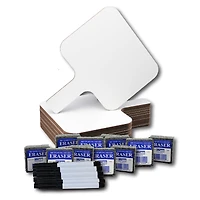 Flipside Dry Answer Rectangular Paddle, Pen & Eraser Kit, 12 Sets
