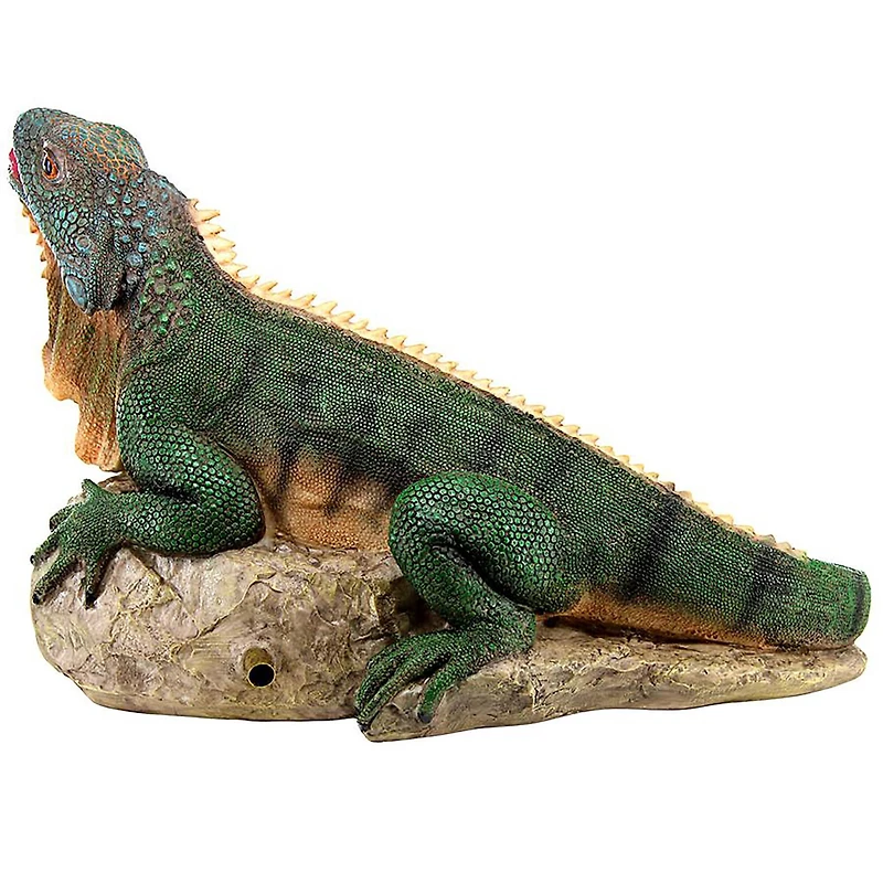 Design Toscano Ike the Iguana Spitter Piped Statue