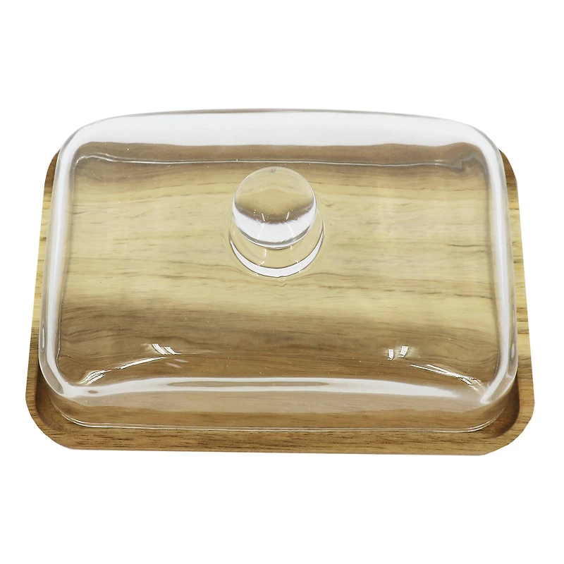7" x 4.75" Wood Plate with Dome by Ashland®