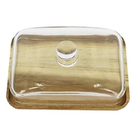 7" x 4.75" Wood Plate with Dome by Ashland®