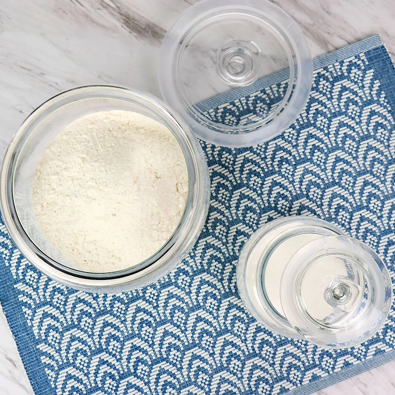 Martha Stewart Clear Glass Canister Set