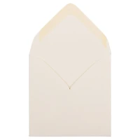 JAM Paper 3.125" x 3.125" Natural White Wove Strathmore Invitation Envelopes