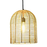 Hello Honey® Modern Boho Handwoven Rattan Pendant Light