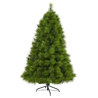 6.5ft. Pre-Lit Green Scotch Pine Artificial Christmas Tree with Clear LED Lights