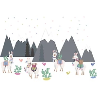 WallPops Laid Back Llamas Wall Art Kit