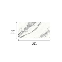 FloorPops Piazza Marble Peel & Stick Floor Tiles