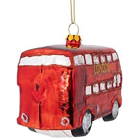 4.5" Red Double Decker London Tour Bus Christmas Ornament