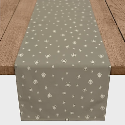90" Gray Twinkle Cotton Twill Runner