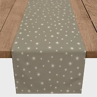 90" Gray Twinkle Cotton Twill Runner