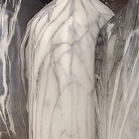 13" Gray Stoneware Contemporary Vase Set