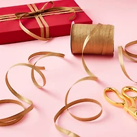 75yd. Gold Metallic Raffia Ribbon By Celebrate It™