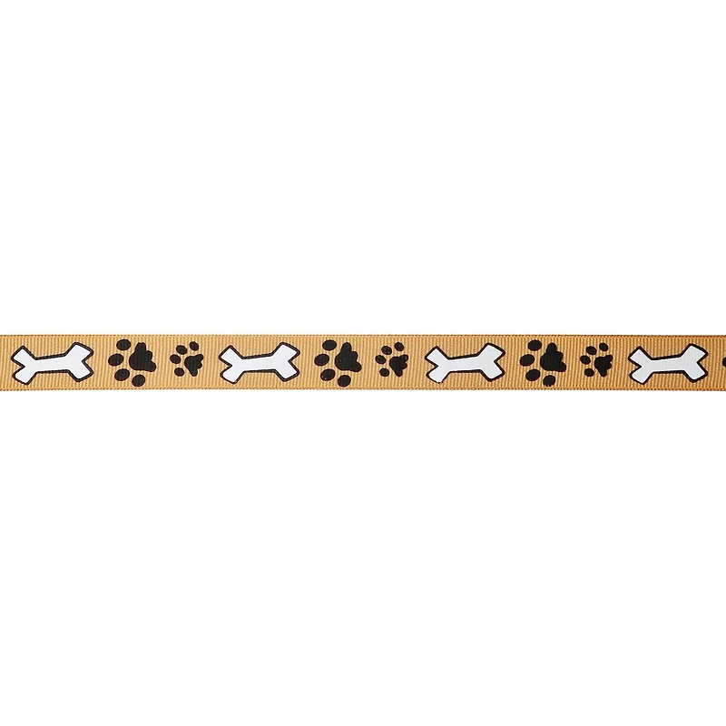 5/8" x 7yd. Grosgrain Paw Print & Dog Bone Ribbon by Celebrate It™