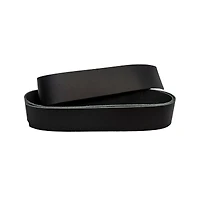 6 Pack: 1.5" Black Leather Belt Strap by ArtMinds™