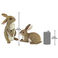 Design Toscano Bashful & Hopper Garden Bunnies Collection Set