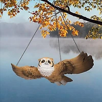 Design Toscano 15.5" The Garden Owl Hanging Sculpture