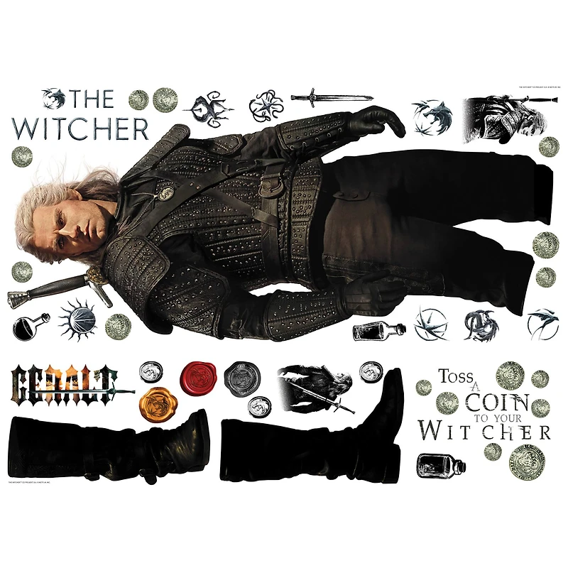 RoomMates The Witcher Geralt Giant Peel & Stick Wall Decals
