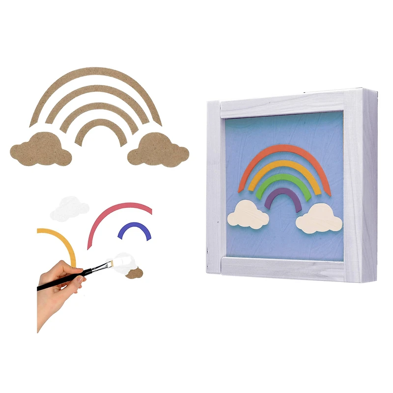 Leisure Arts® Rainbow Shadow Box Kit
