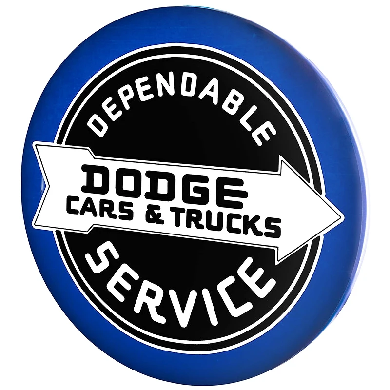 Licensed Dodge Cars & Trucks Dome Metal Sign