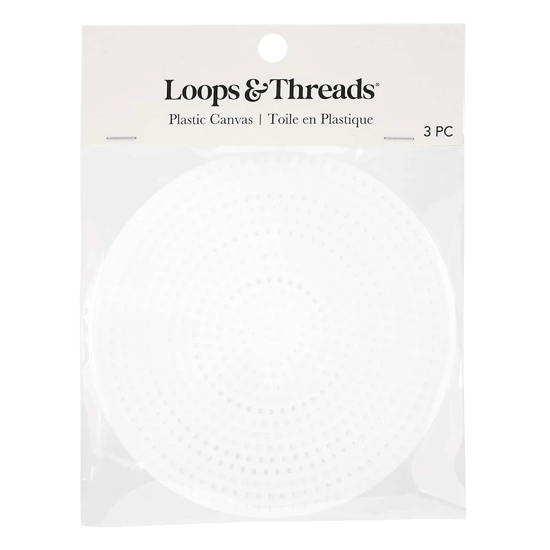 4.5" Clear Circle Plastic Canvases by Loops & Threads®