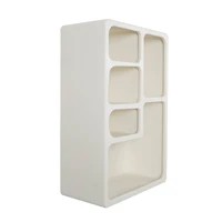 24" Cream Rectangle Wall Shelf