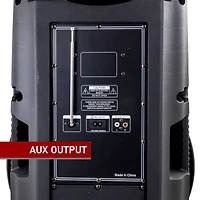 beFree Sound 15" Bluetooth Portable Rechargeable Party Speaker With LED Lights