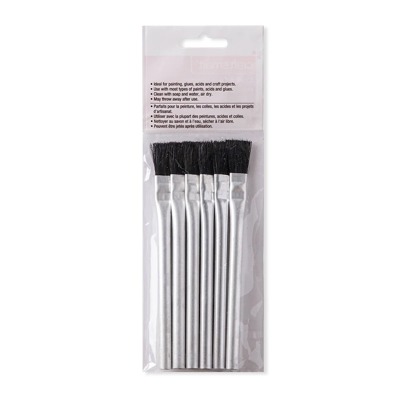 Craft Smart® Acid and Glue Brush Pack, 6 Pc