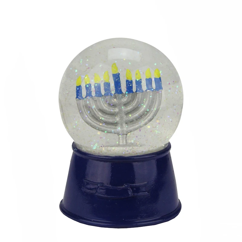 5.5" Hanukkah Menorah Snow Globe