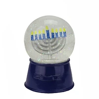 5.5" Hanukkah Menorah Snow Globe