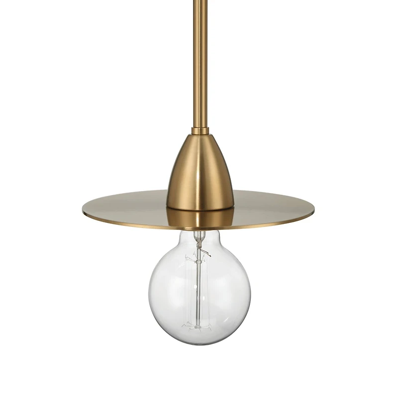 Hello Honey® Daisy Brushed Gold Mini Modern Exposed Bulb Metal Ceiling Light