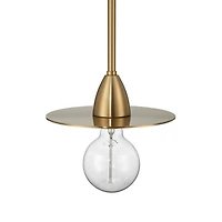 Hello Honey® Daisy Brushed Gold Mini Modern Exposed Bulb Metal Ceiling Light