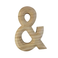 6 Pack: 8" Beveled Wood Letter by Make Market®