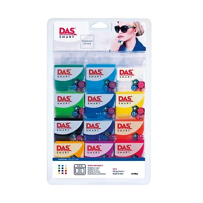 Das® Smart 12-Color Harmonic Colors Modeling Clay Set