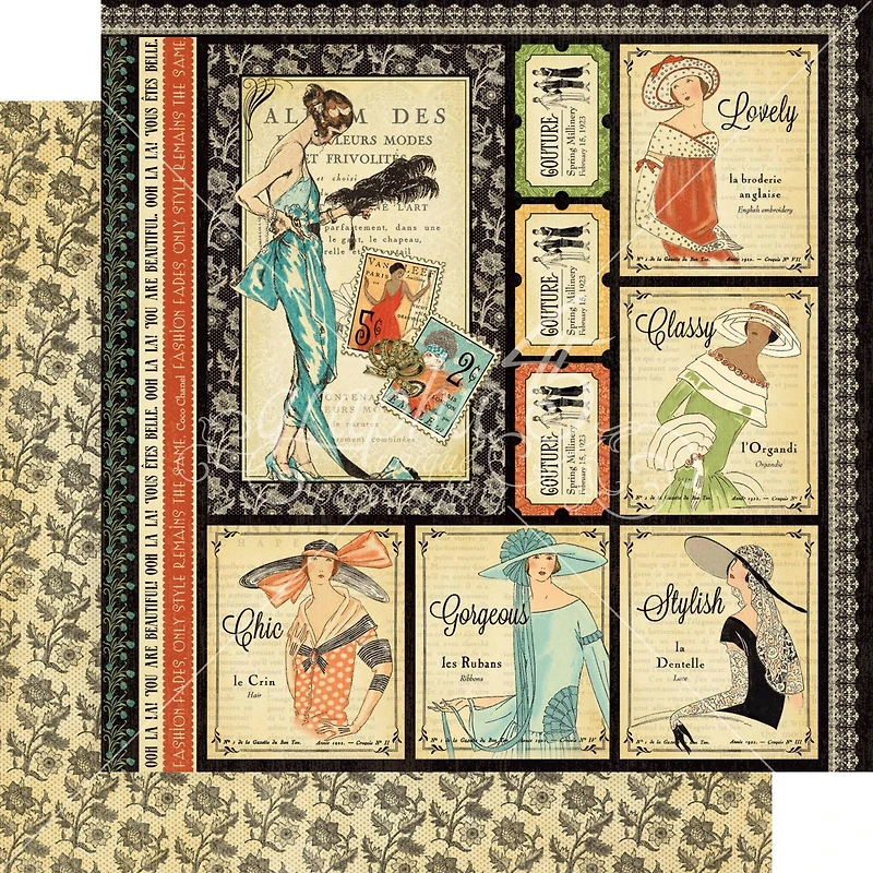 Graphic 45 Deluxe Collector's Edition Pack 12" x 12", Couture