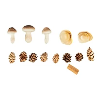 Mushroom & Pinecone Mix Decorative Components by Ashland