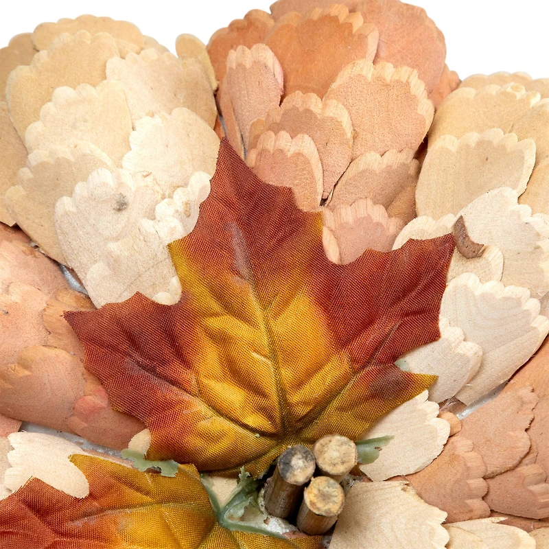 10" Brown & Orange Autumn Harvest Tabletop Pumpkin