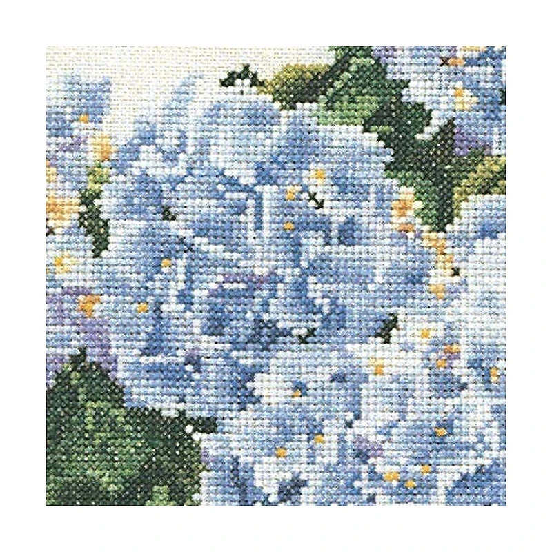 Thea Gouverneur Blue Hydrangea Cross Stitch Kit