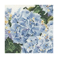 Thea Gouverneur Blue Hydrangea Cross Stitch Kit