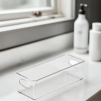 Simplify Small Narrow Vertical Stripe Clear Organizer