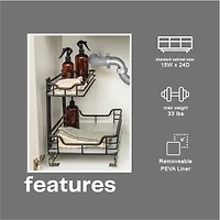 Household Essentials Glidez 2-Tier Cabinet Organizer