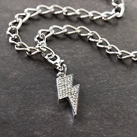 Silver Bling Lightning Bolt Charm by Bead Landing™
