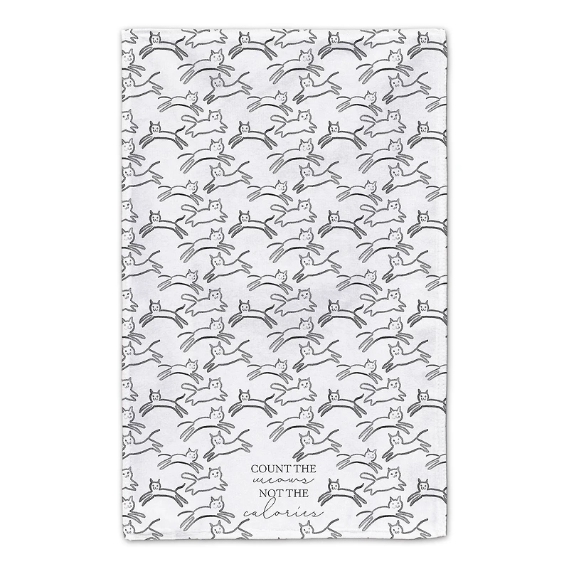 Count the Meows 16" x 25" Tea Towel - Set of 2